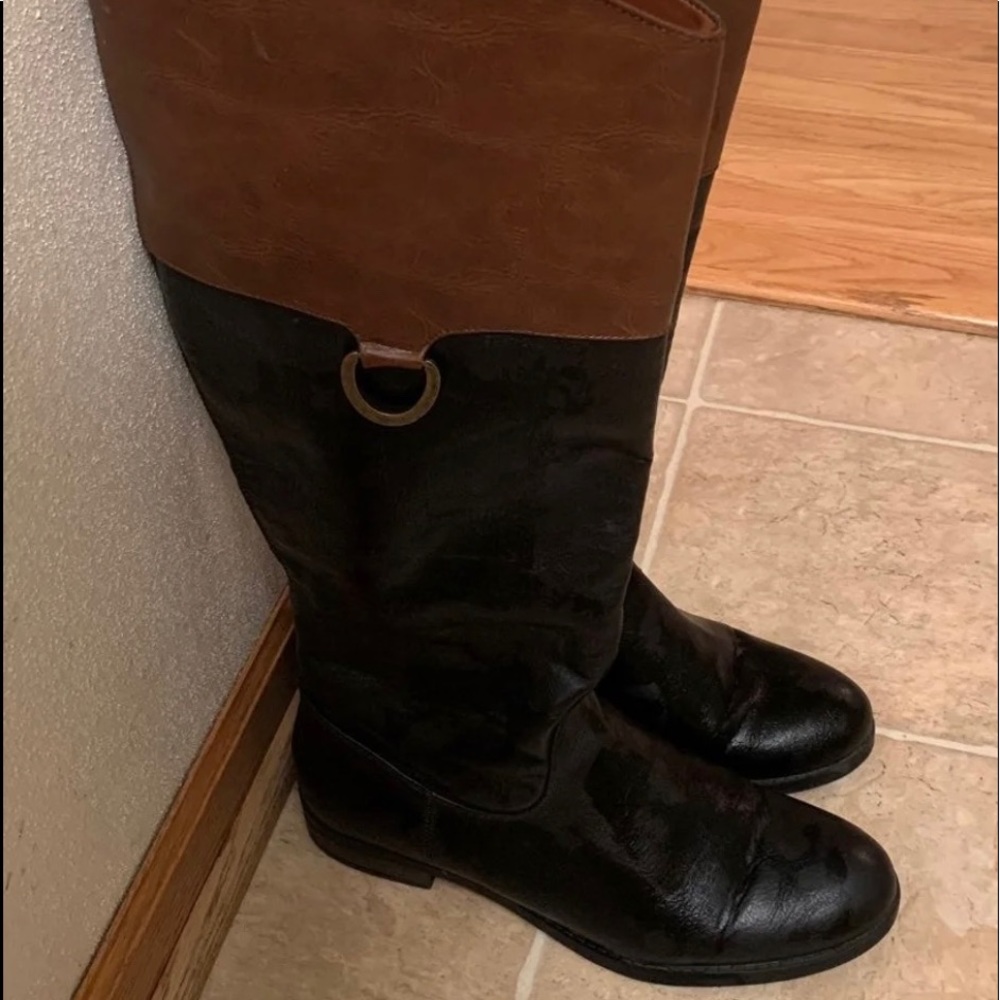 Brown & Black Boots by Target in size 9.5.